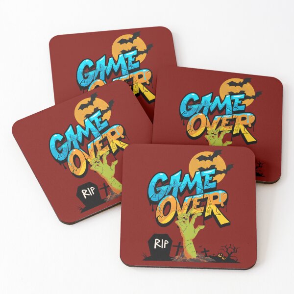 Item preview, Game Over Halloween Zombie Hand | Spooky Gamer Graphic Tee & Merch designed and sold by MP-GRAPHIXS.