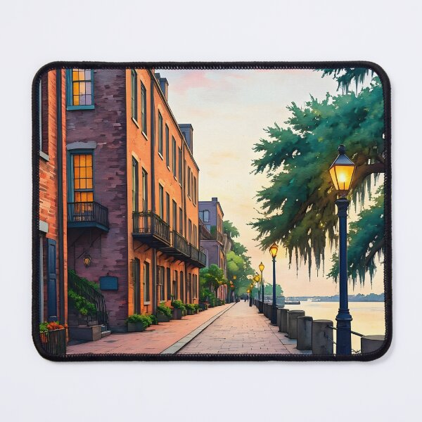 Item preview, Savannah, Georgia: Spring Evening on the Historic Waterfront designed and sold by LSVart.