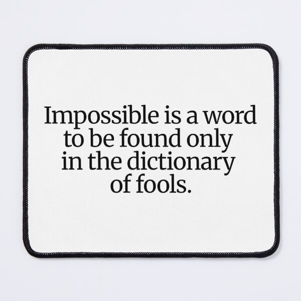 Item preview, Napoleon Bonaparte Quote designed and sold by CharmStudio.