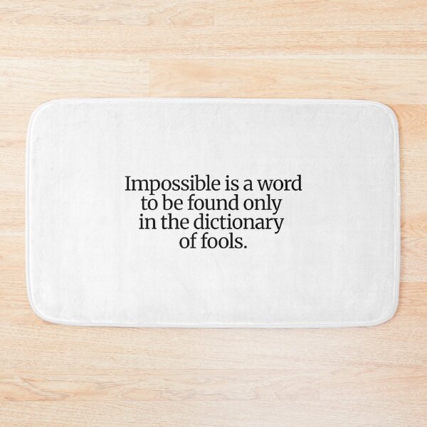Item preview, Napoleon Bonaparte Quote  designed and sold by CharmStudio.