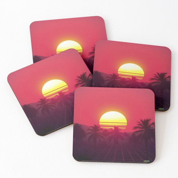 Item preview, Synthwave Summer Retro 80s Neon Landscapes 368 designed and sold by Benito Del Ray.