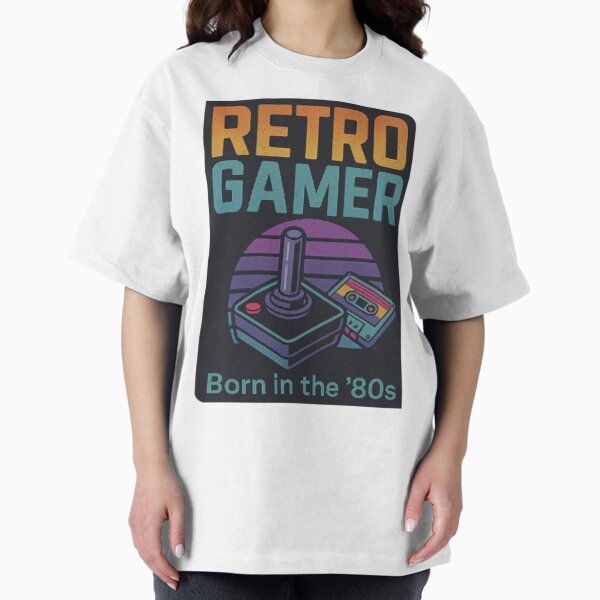 Item preview, Retro Gamer – Born in the ’80s Pixel Art T-Shirt designed and sold by MoodieArt.