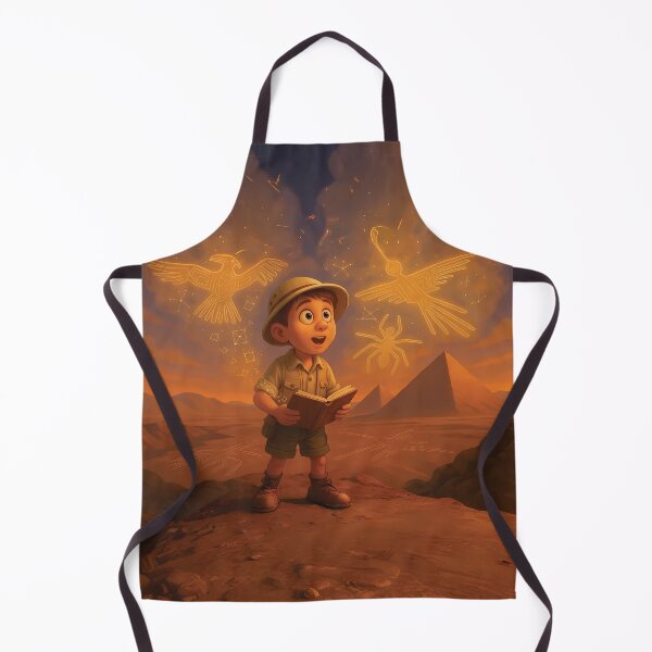 Item preview, Alien Skies Over Nazca – Cute Cartoon Explorer Design designed and sold by designs_by_s2.