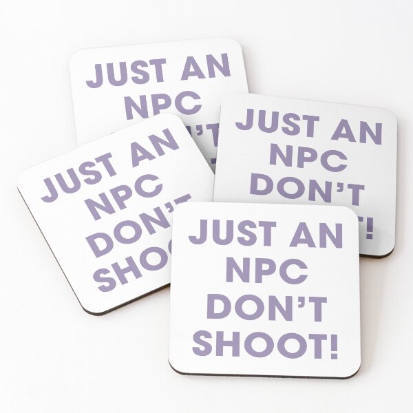 Item preview, Just an NPC, Don't Shoot! | Funny Gaming Quote (Pastel Purple) designed and sold by FilipeFerreira.