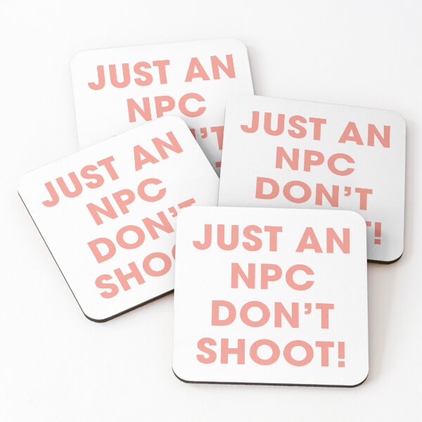Item preview, Just an NPC, Don't Shoot! | Funny Gaming Quote (Pastel Orange/Beige) designed and sold by FilipeFerreira.