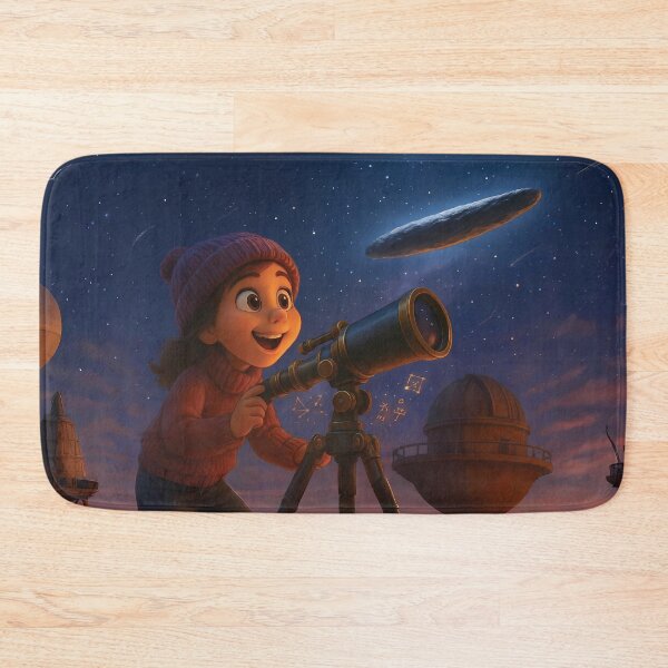 Item preview, Cute Girl Astronomer – ’Oumuamua Cosmic Mystery designed and sold by designs_by_s2.