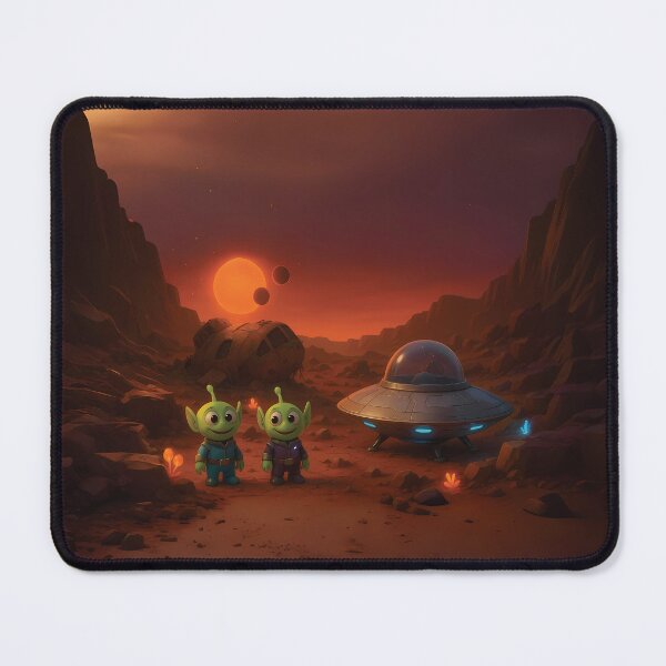 Item preview, Cute Aliens Exploring Ancient Ruins on TRAPPIST‑1 designed and sold by designs_by_s2.