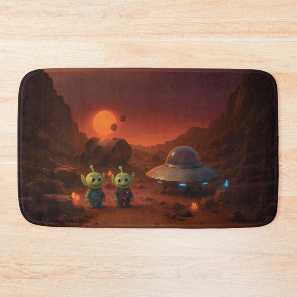 Item preview, Cute Aliens Exploring Ancient Ruins on TRAPPIST‑1 designed and sold by designs_by_s2.