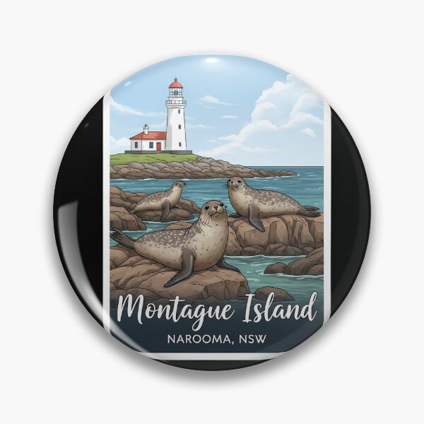 Item preview, Montague Island Seals: A Charming Narooma Wildlife Illustration designed and sold by Digital Dreams Arts.