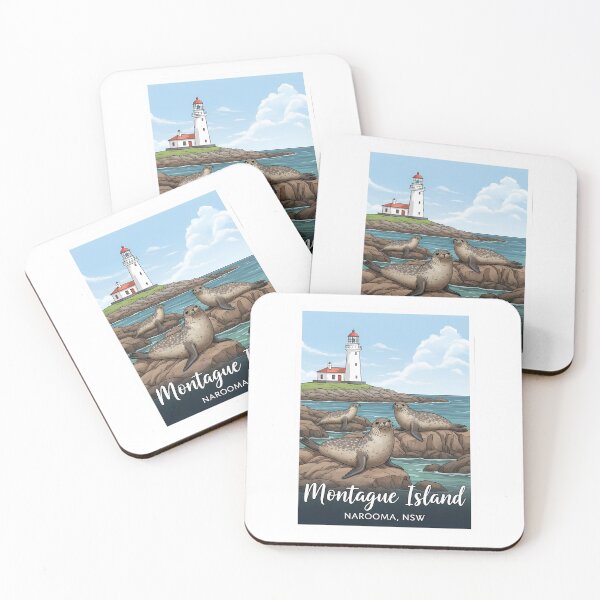 Item preview, Montague Island Seals: A Charming Narooma Wildlife Illustration designed and sold by Digital Dreams Arts.