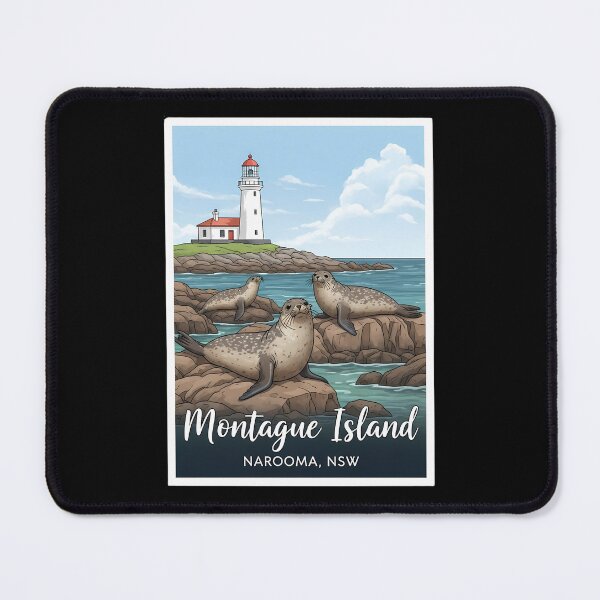 Item preview, Montague Island Seals: A Charming Narooma Wildlife Illustration designed and sold by Digital Dreams Arts.