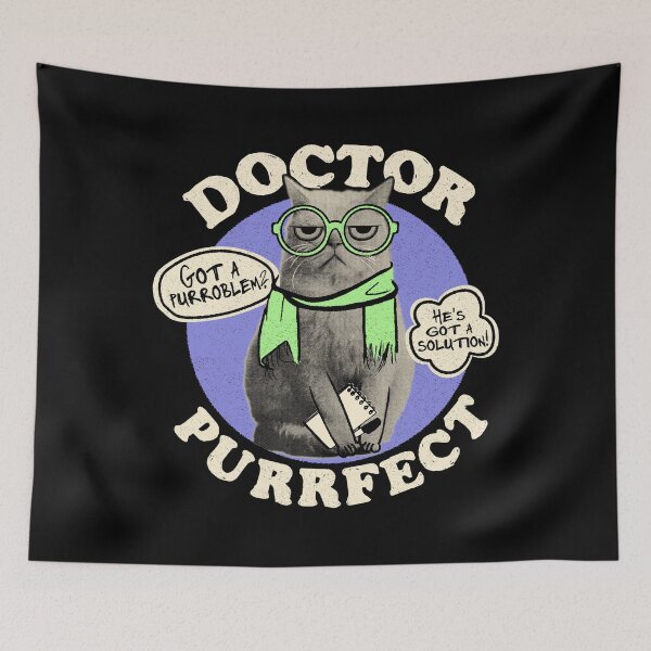 Item preview, Doctor Purrfect! designed and sold by Horta Studio.