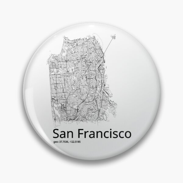 Item preview, San Francisco Minimalist Map - A Stylish Tribute to the City by the Bay designed and sold by Ivardesigner.