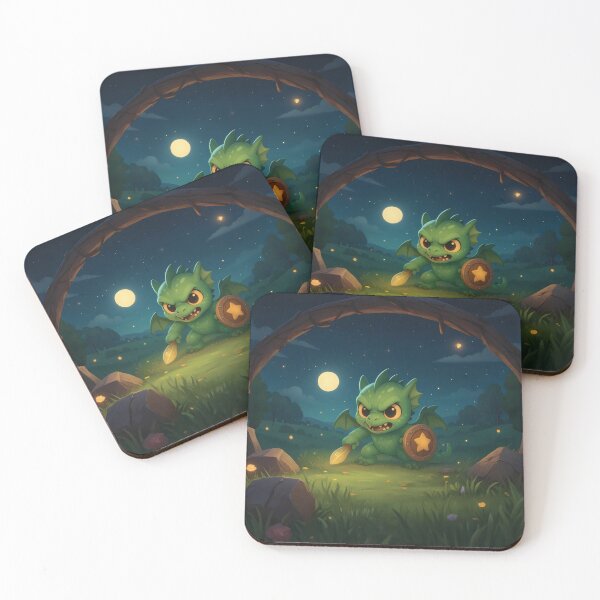 Item preview, Cute Cartoon Chupacabra – Cozy Nighttime Defender in the Countryside designed and sold by designs_by_s2.