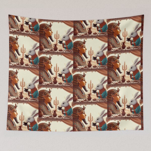 Item preview, Pharaoh and cute bunny  designed and sold by Dogandesighn.