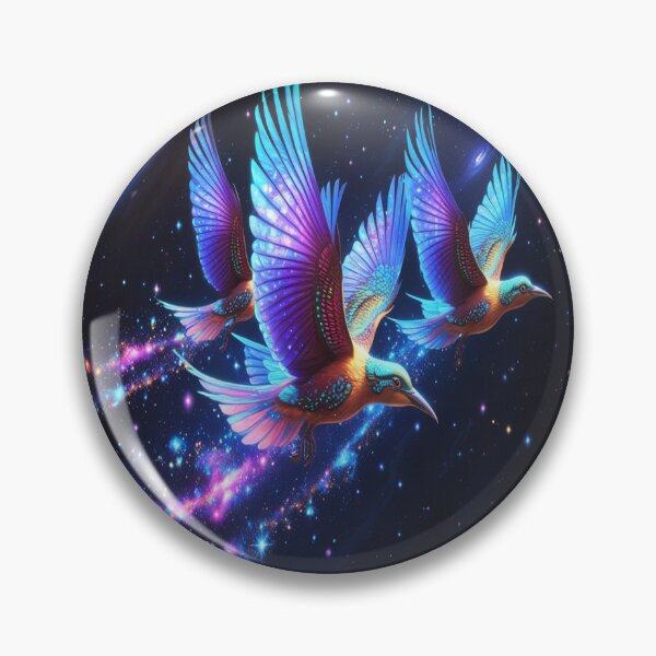 Item preview, Cosmic Birds Soaring Through Starlit Galaxy designed and sold by Max Store.