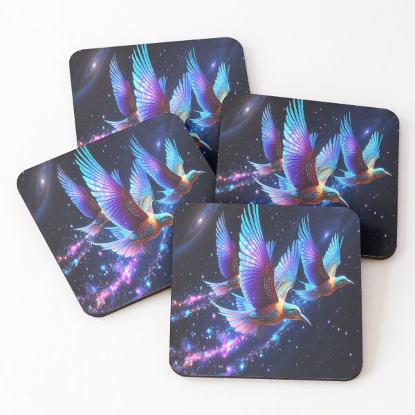Item preview, Cosmic Birds Soaring Through Starlit Galaxy designed and sold by Max Store.