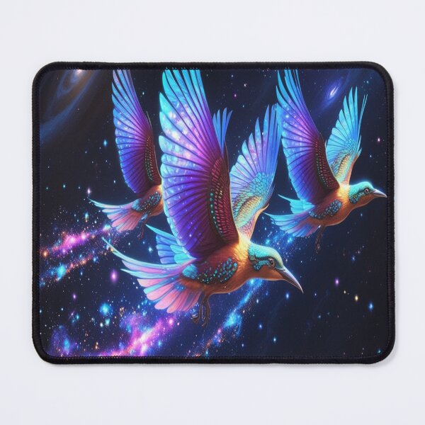 Item preview, Cosmic Birds Soaring Through Starlit Galaxy designed and sold by Max Store.
