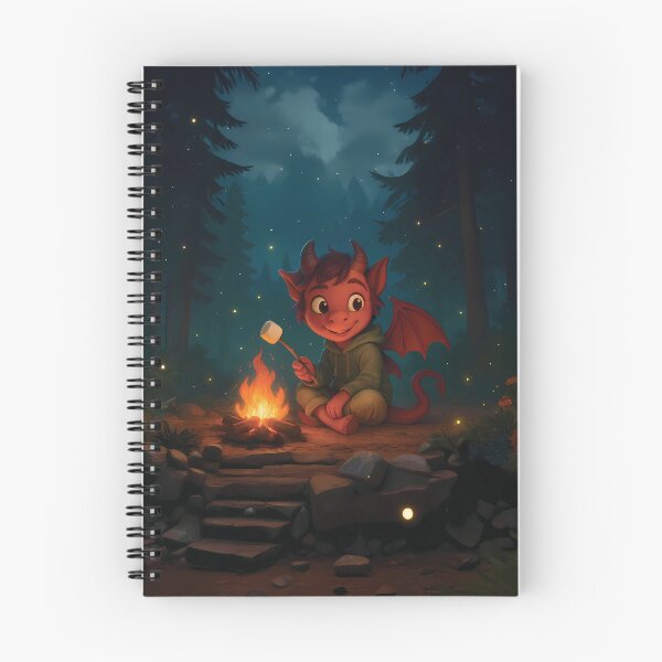 Item preview, Cozy Jersey Devil – Cute Cartoon Cryptid by the Campfire designed and sold by designs_by_s2.