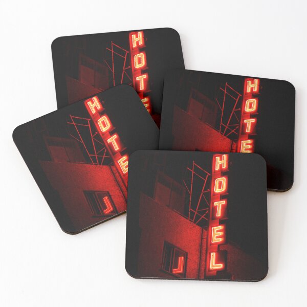 Item preview, Film Noir Old Hotel Neon Sign at Night designed and sold by Charles Harker.