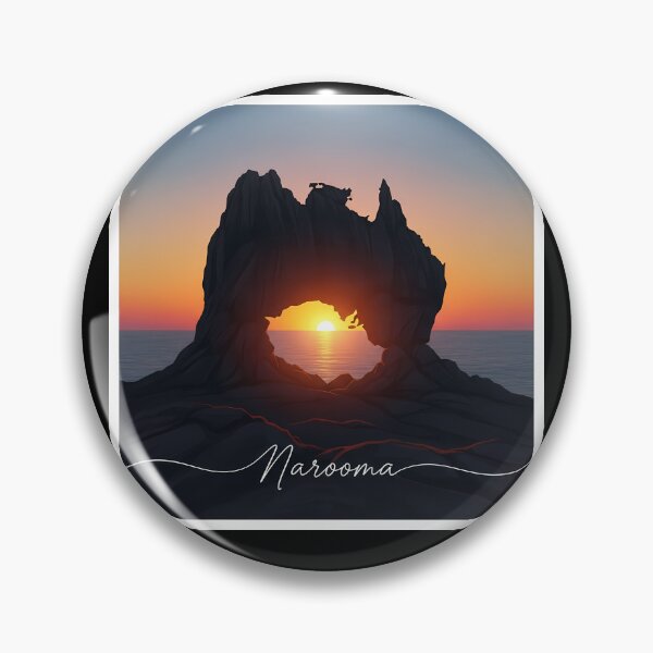 Item preview, A Golden Window: An Atmospheric Narooma Sunset Painting designed and sold by Digital Dreams Arts.