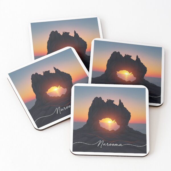 Item preview, A Golden Window: An Atmospheric Narooma Sunset Painting designed and sold by Digital Dreams Arts.