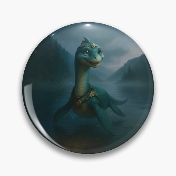 Item preview, Loch Ness Monster Fantasy Art – Mystic Teenage Nessie designed and sold by designs_by_s2.
