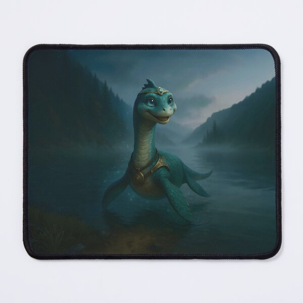 Item preview, Loch Ness Monster Fantasy Art – Mystic Teenage Nessie designed and sold by designs_by_s2.