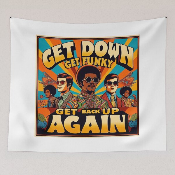 Item preview, The Get Down Get Funky Print designed and sold by Lichentroupe63.