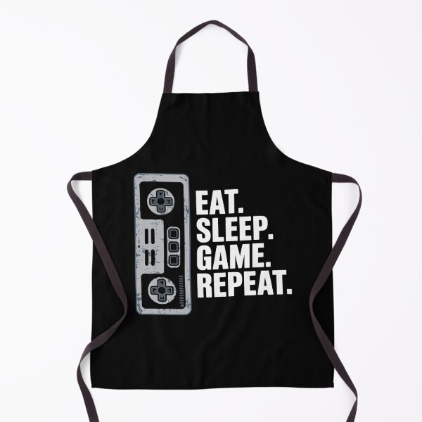 Item preview, Eat Sleep Game Repeat Retro Gamer Life Loop designed and sold by Taans-Creation.