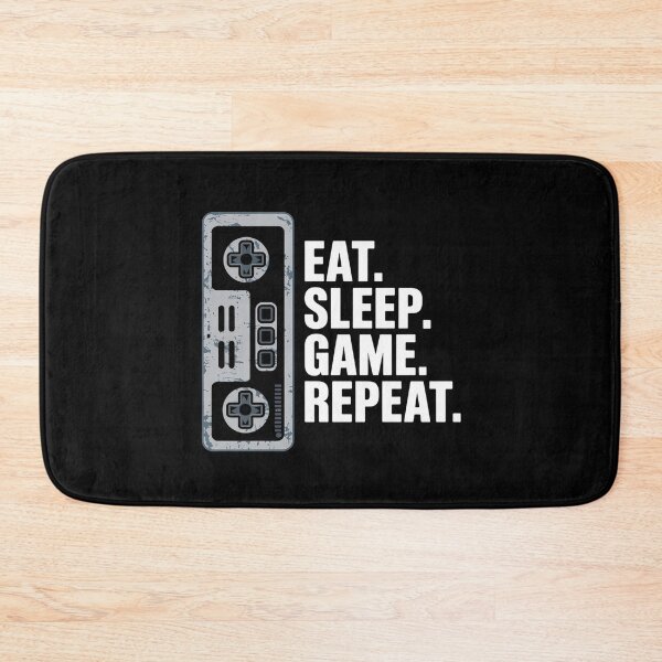 Item preview, Eat Sleep Game Repeat Retro Gamer Life Loop designed and sold by Taans-Creation.
