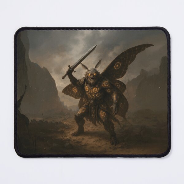Item preview, Mothman Knight – Dark Fantasy Warrior Artwork designed and sold by designs_by_s2.