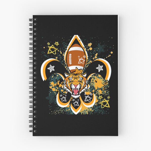 Item preview, Roaring Tiger Black and Gold Football Fleur d lis designed and sold by artbyomega.