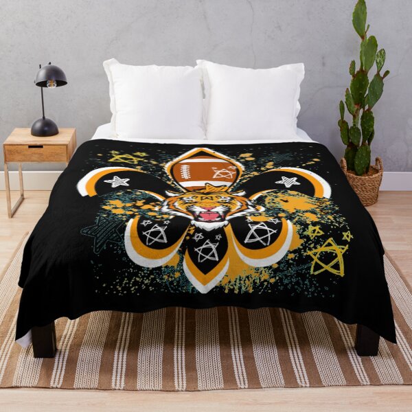 Item preview, Roaring Tiger Black and Gold Football Fleur d lis designed and sold by artbyomega.