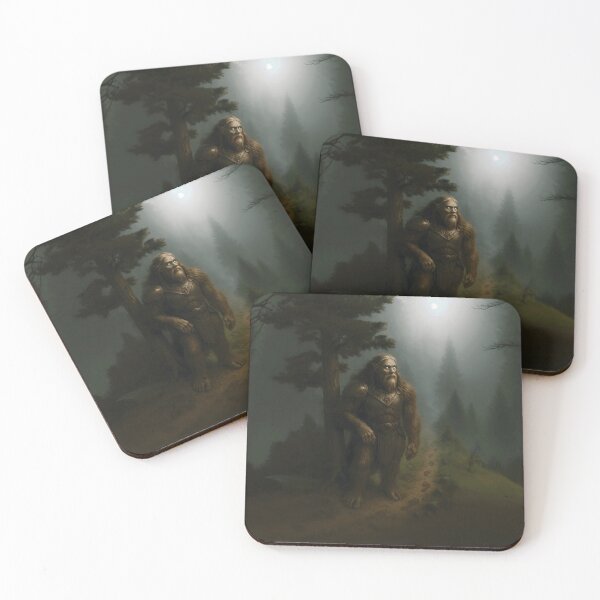 Item preview, Fantasy Bigfoot Warrior – Armored Sasquatch in Magic Forest designed and sold by designs_by_s2.