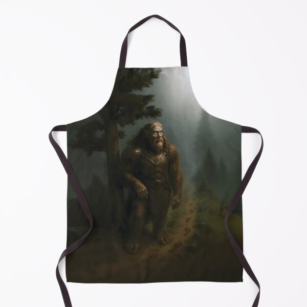 Item preview, Fantasy Bigfoot Warrior – Armored Sasquatch in Magic Forest designed and sold by designs_by_s2.
