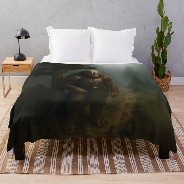 Item preview, Fantasy Bigfoot Warrior – Armored Sasquatch in Magic Forest designed and sold by designs_by_s2.