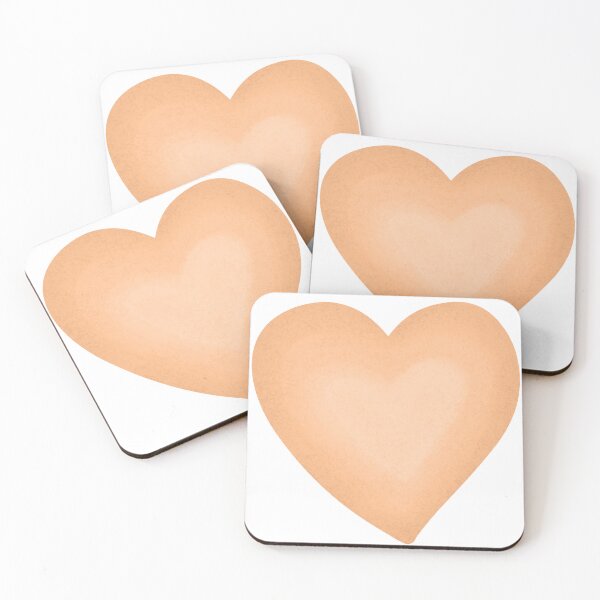 Item preview, Cute orenge heart designed and sold by BibbleBambie.