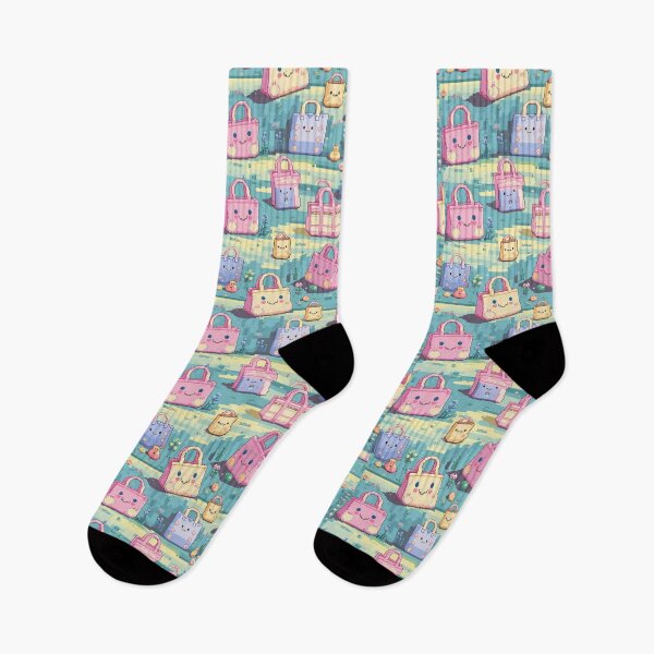 Item preview, pastel pixel gaming landscape totes design designed and sold by AKANKEDESIGN.