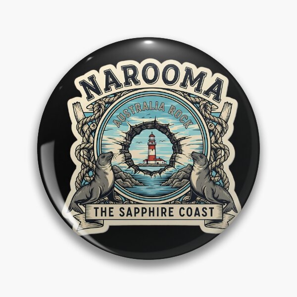 Item preview, An Adventurous Narooma Patch: A Collectible Badge Design designed and sold by Digital Dreams Arts.