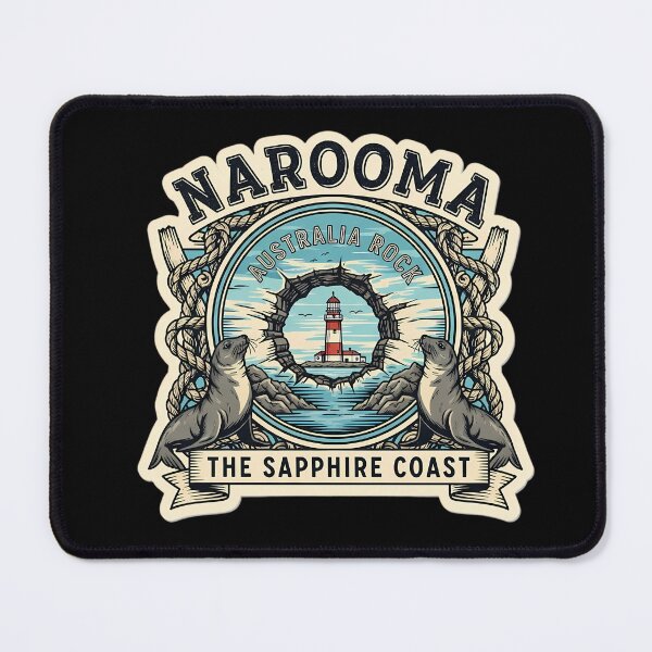Item preview, An Adventurous Narooma Patch: A Collectible Badge Design designed and sold by Digital Dreams Arts.