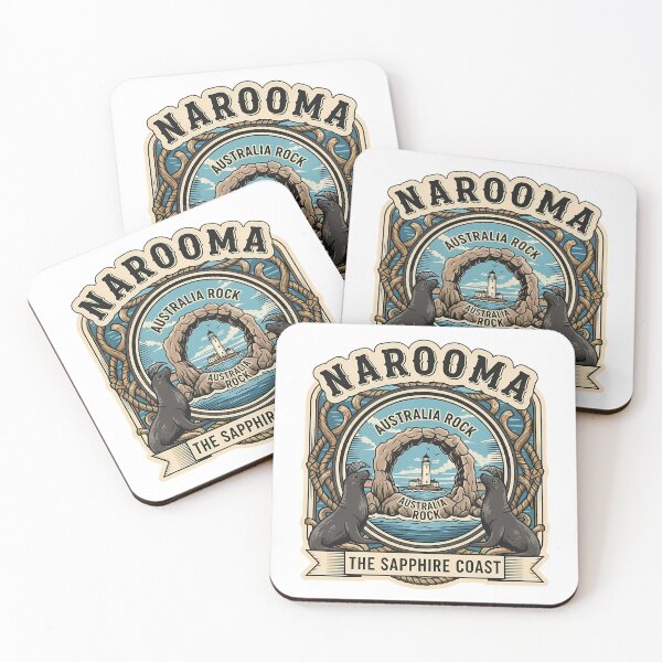 Item preview, Narooma, The Sapphire Coast: A Vintage Travel Emblem designed and sold by Digital Dreams Arts.