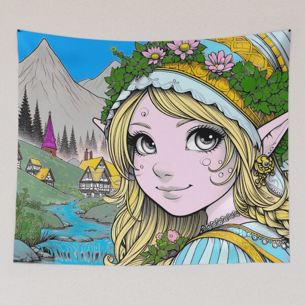 Item preview, Gnomes At Home - Cozy Art designed and sold by A Cozy Bundle.