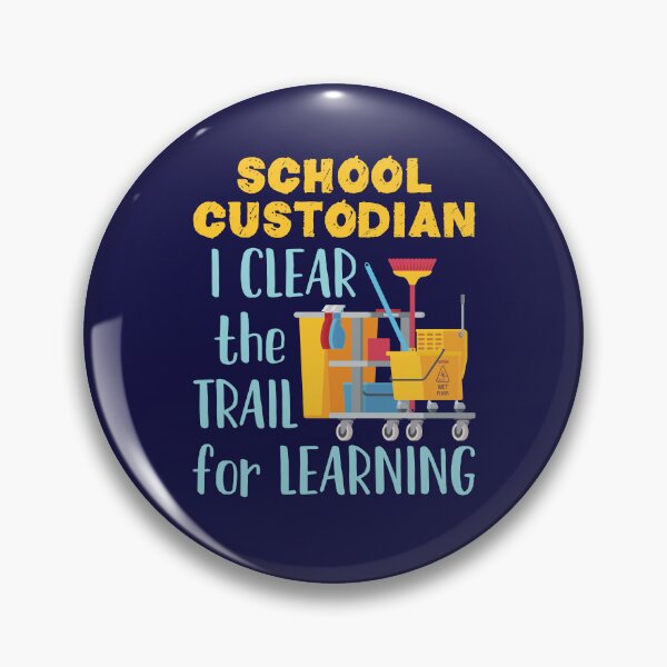 Item preview, School Custodian I Clear the Trail for Learning designed and sold by jaygo.