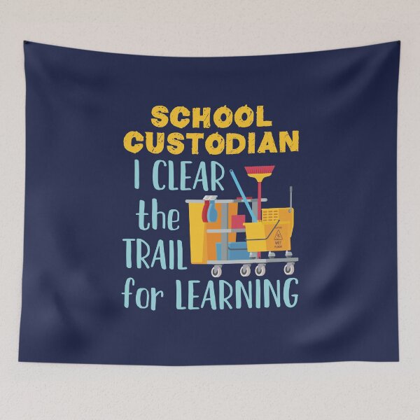 Item preview, School Custodian I Clear the Trail for Learning designed and sold by jaygo.