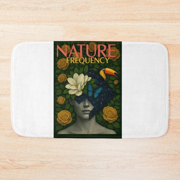 Item preview, Nature Frequency – Spiritual Jungle Soul Art with Toucan, Butterfly and Golden Roses   designed and sold by AATGShop.