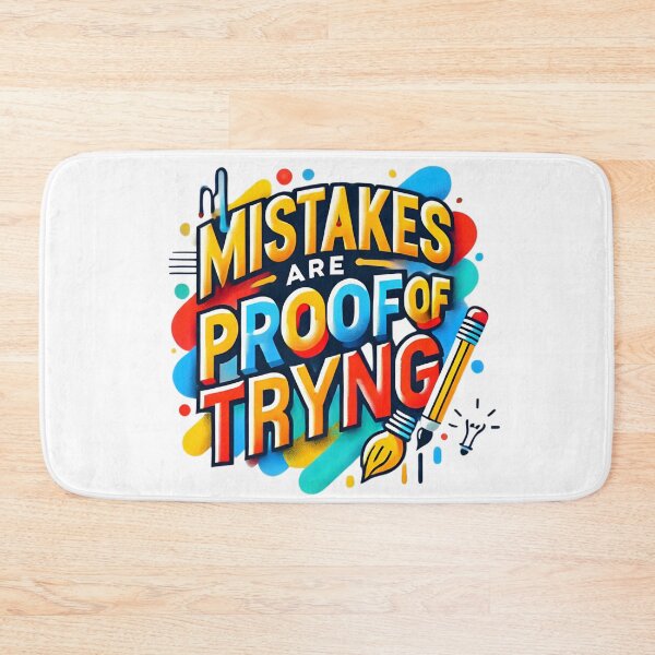 Item preview, Mistakes Are Proof of Trying – Growth Mindset Motivational designed and sold by robyclub.