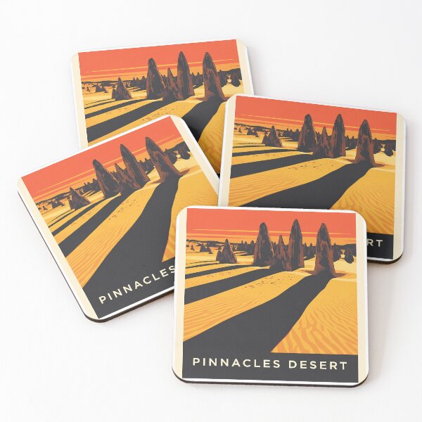 Item preview, The Golden Shadows: A Minimalist Pinnacles Desert Sunset designed and sold by Digital Dreams Arts.