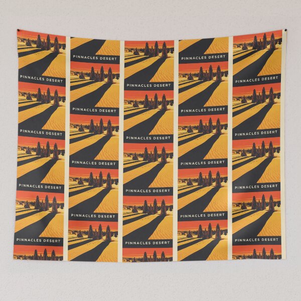 Item preview, The Golden Shadows: A Minimalist Pinnacles Desert Sunset designed and sold by Digital Dreams Arts.