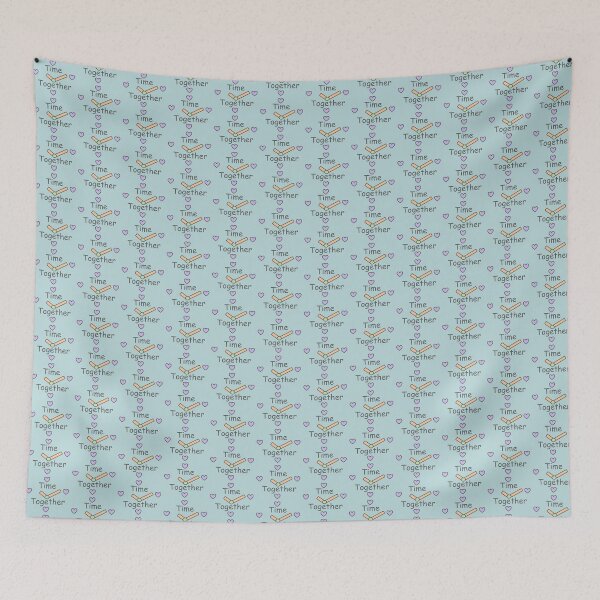 Item preview, Pastel Clock Time Together with Soft Hearts designed and sold by BELLAURY.